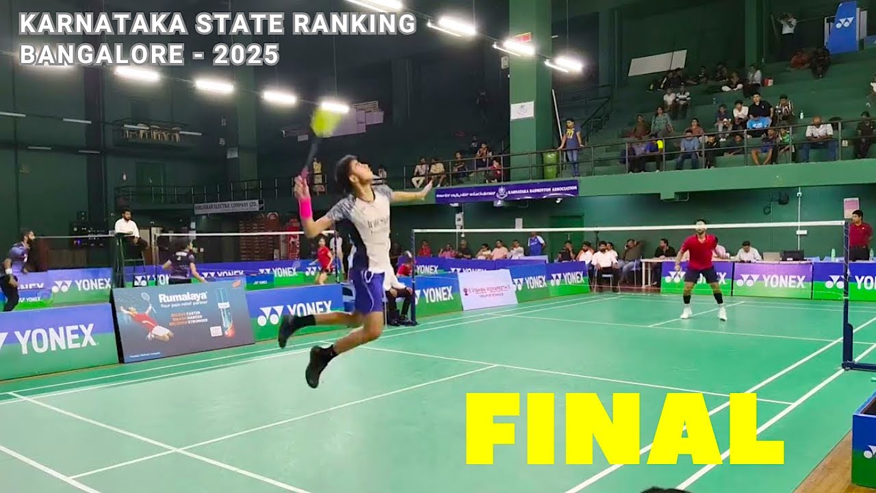 FINAL - MEN SINGLES || ABINAV GARG vs RUDRA SAHI || Karnataka State Ranking Bangalore 2025 || KBA