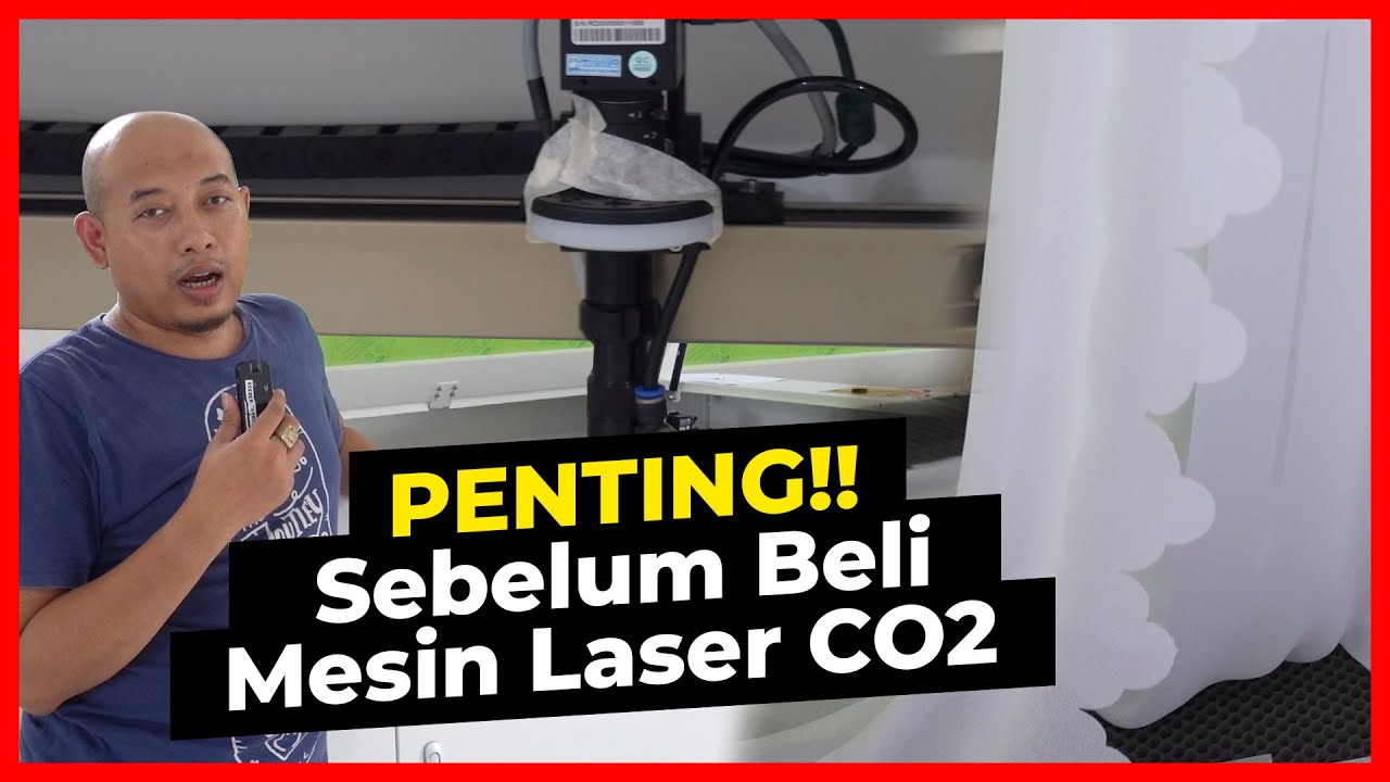 INSTALASI LENGKAP MESIN LASER CO2 ATLAS TAN 1309 CCD UNTUK POTONG HIJAB