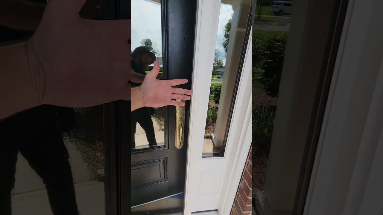 3M Window Films Front Door Privacy. This reflective will give you DAY-TIME Privacy and Heat Control.