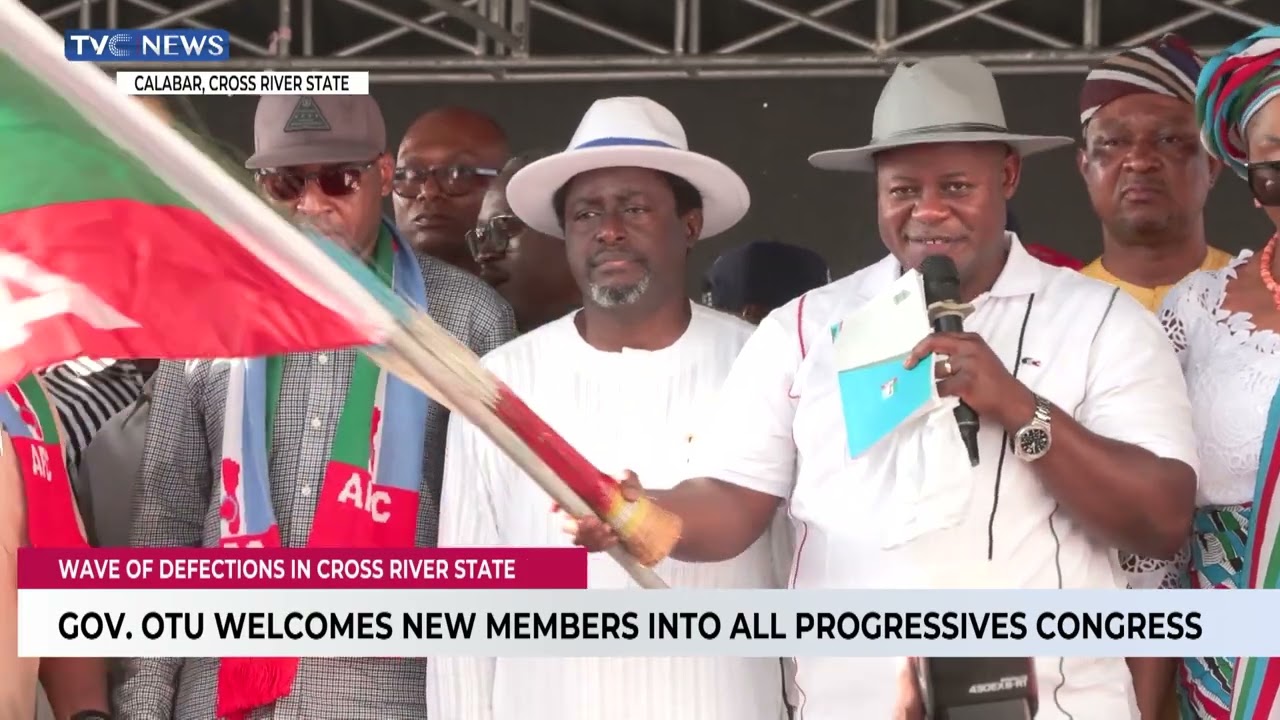 Governor Otu Welcomes New Members Into All Progressives Congress