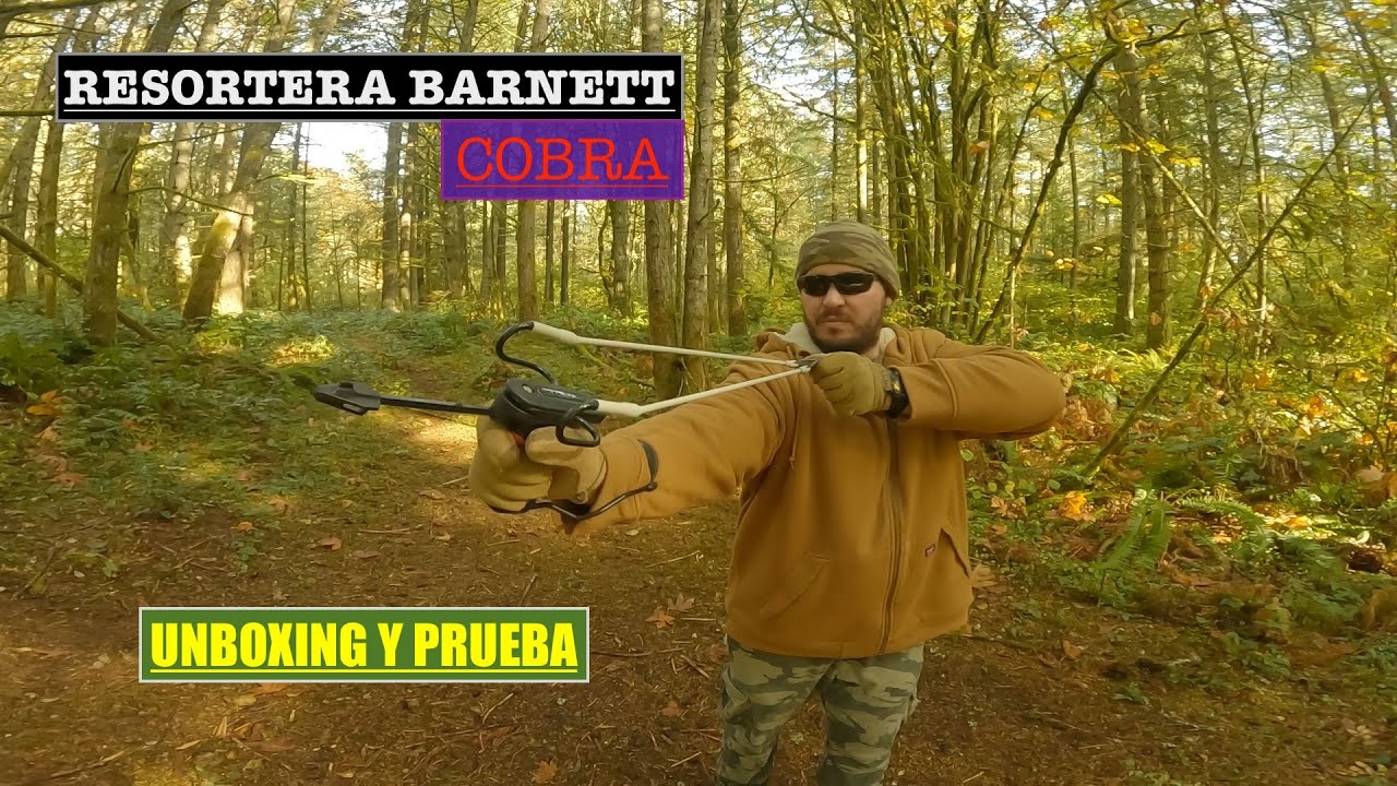 RESORTERA DE CACERIA BARNETT COBRA. UNBOXING Y PRUEBA. UNA BUENA ELECCION.