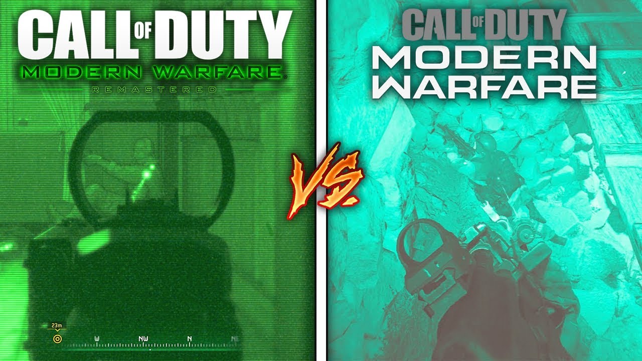 Call of Duty 4 Night Vision vs Modern Warfare Night Vision