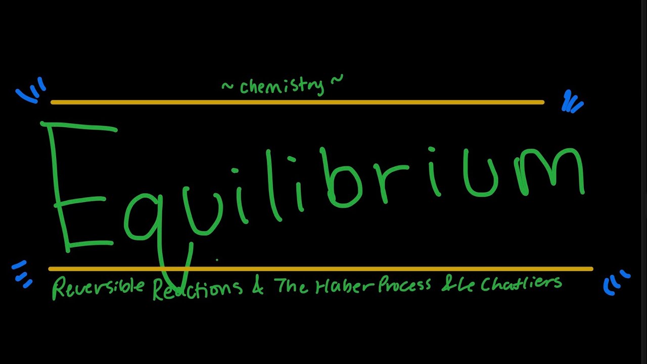 CHEMISTRY: Dynamic Equilibrium/The Haber Process/Le Chatliers Principle