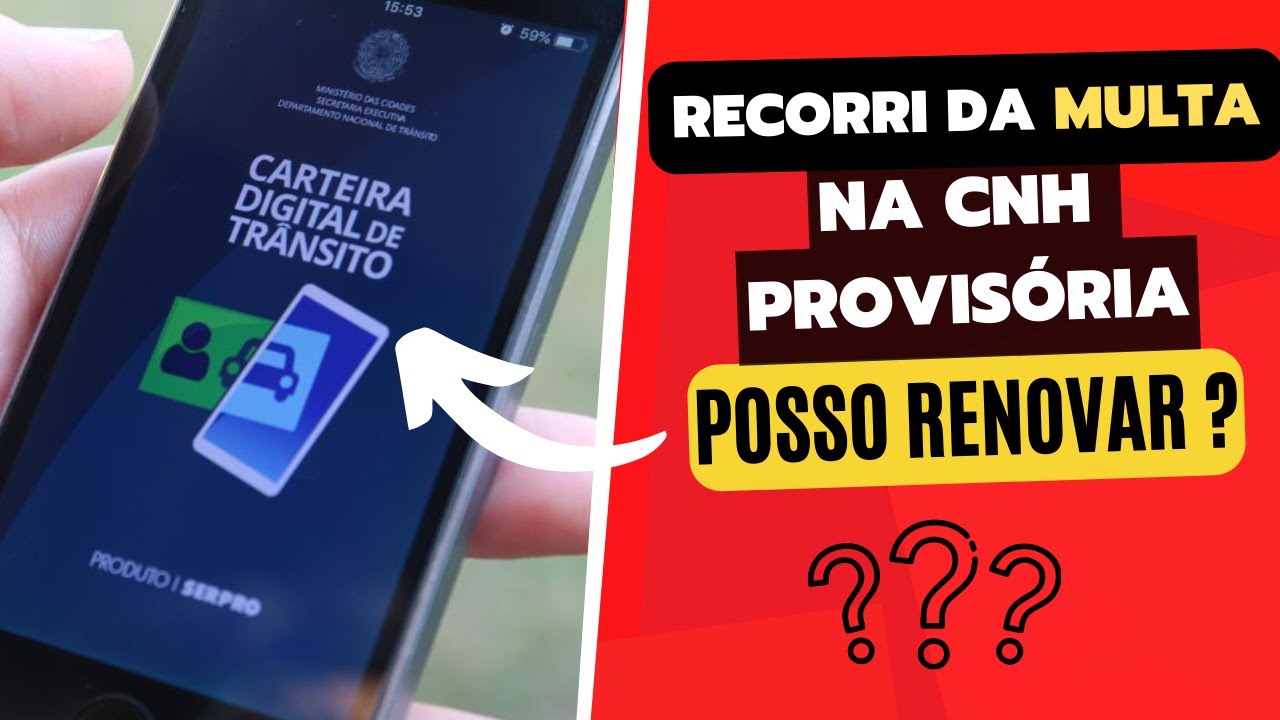 O que acontece se Você Recorrer da MULTA registrada na CNH Provisória?