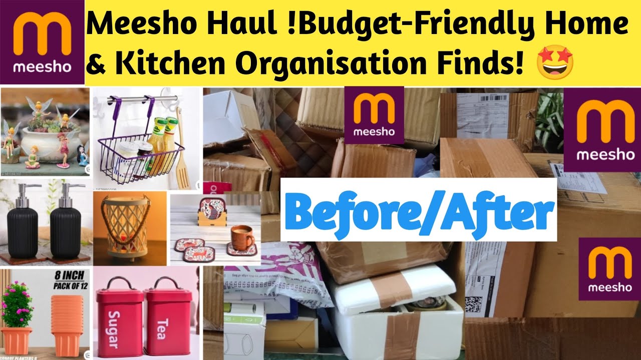 Meesho Haul !Budget-Friendly Home & Kitchen Organisation Finds! 🤩 #meesho #kitchen #musthaves 