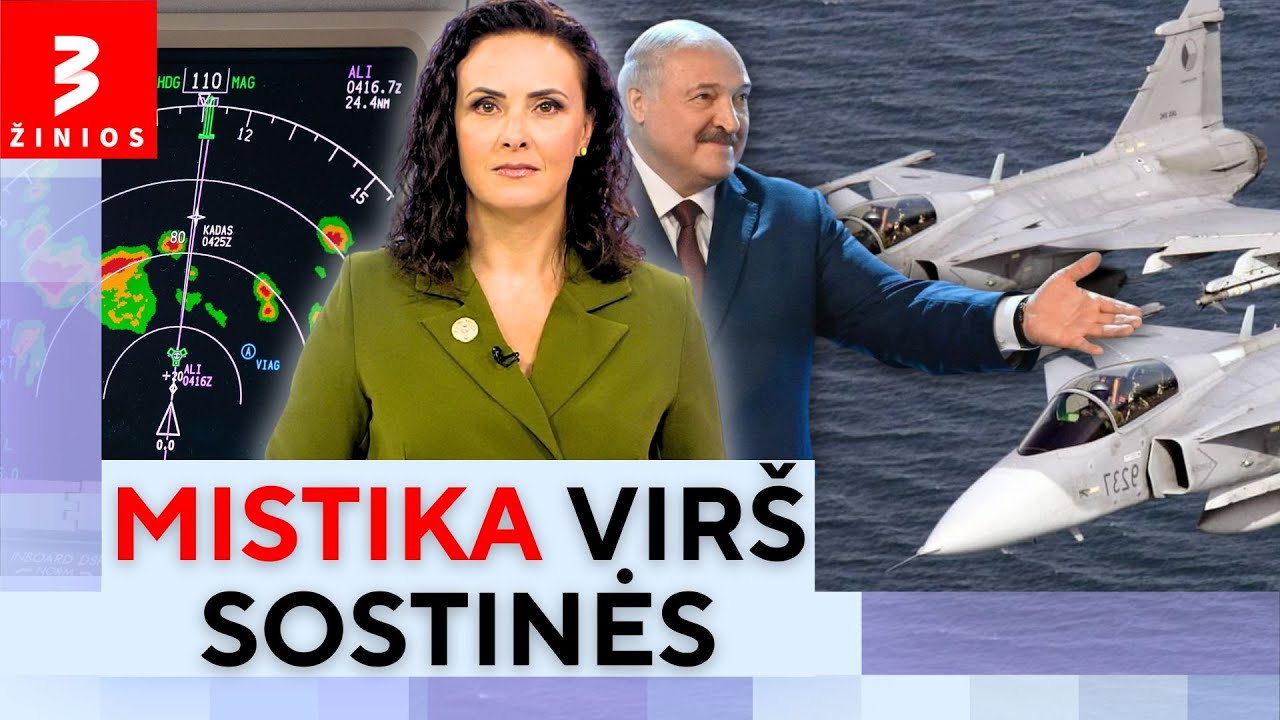 Signalas iš Baltarusios: skrydžiai sustabdyti, naikintuvai nieko nerado – dronas ar klaida?