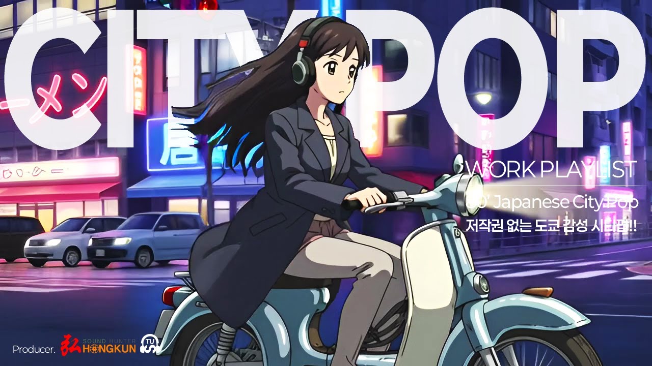 도쿄 시티팝 🎧 감성 극락 퇴근송 80's JAPANESE LOFI CITY POP Playlist