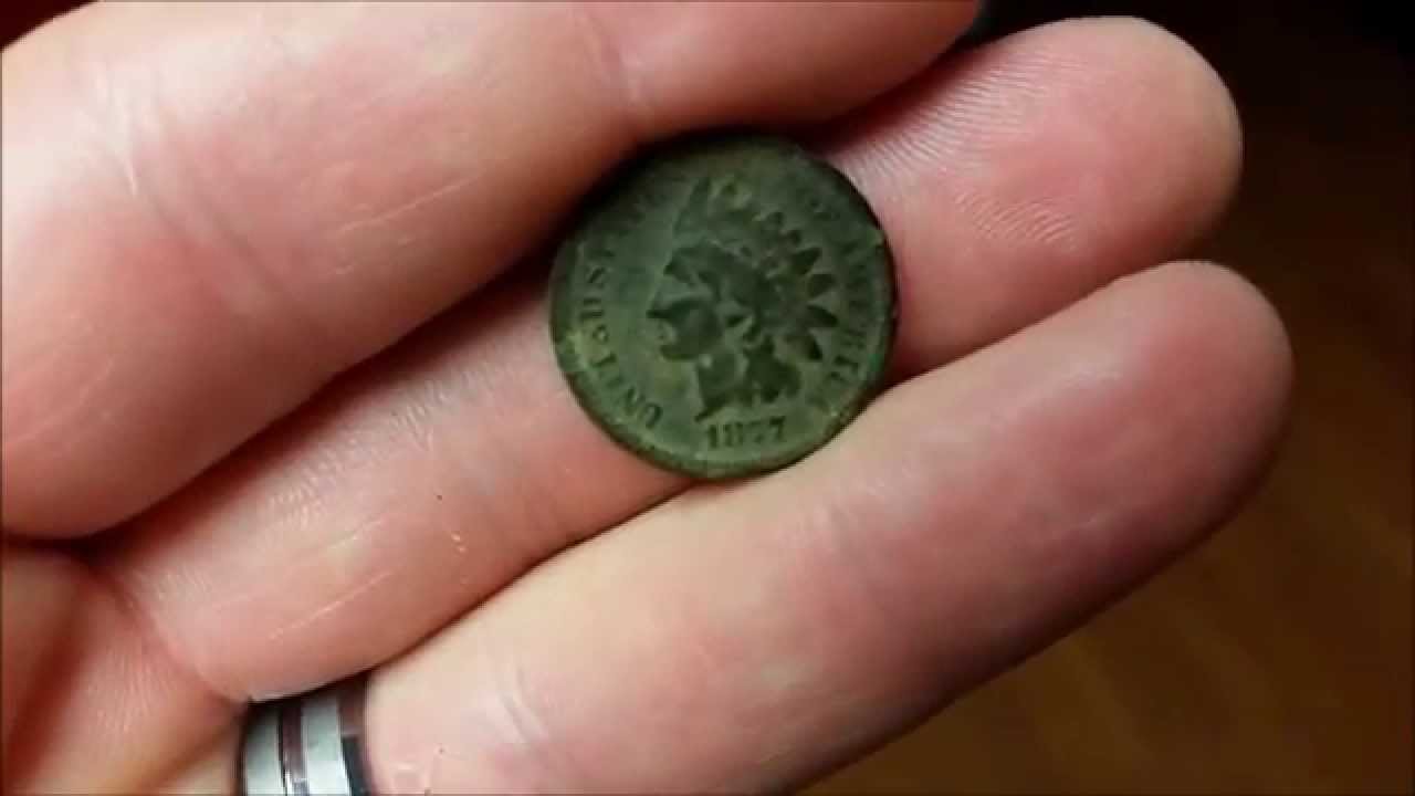 Metal Detecting Find of a Lifetime 2!! 1877 INDIAN HEAD PENNY!!!