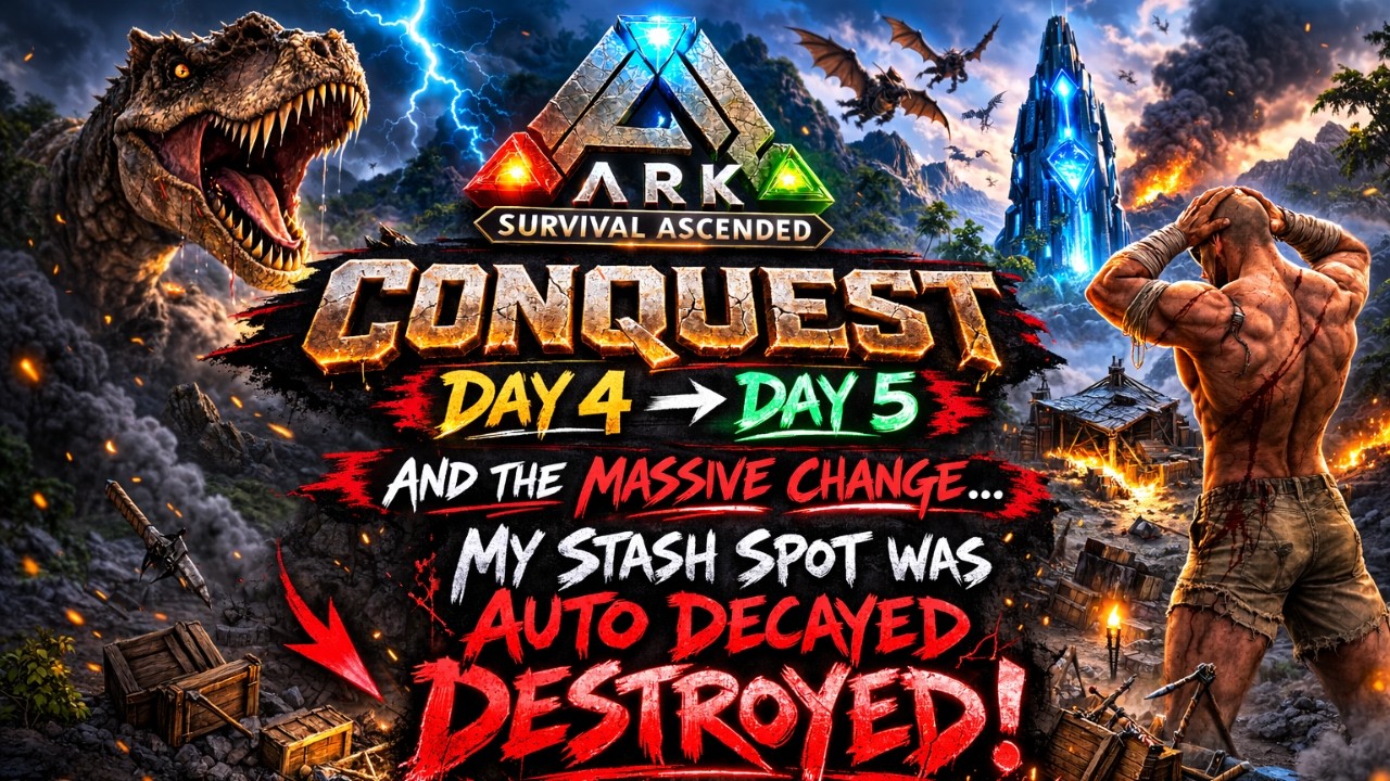 My Hidden Stash AUTO DECAYED | I LOST EVERYTHING | ARK ASA Day 5