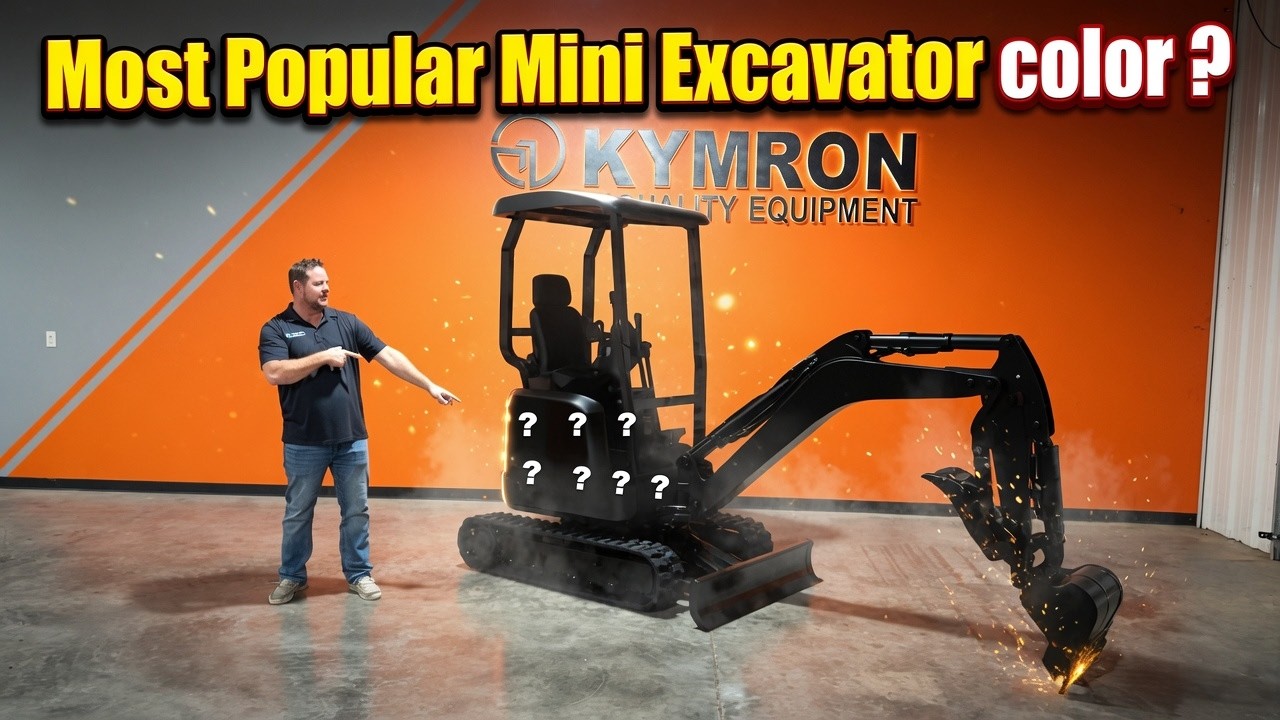 Новый мини-экскаватор KYMRON XH20 и самый популярный новый цвет!