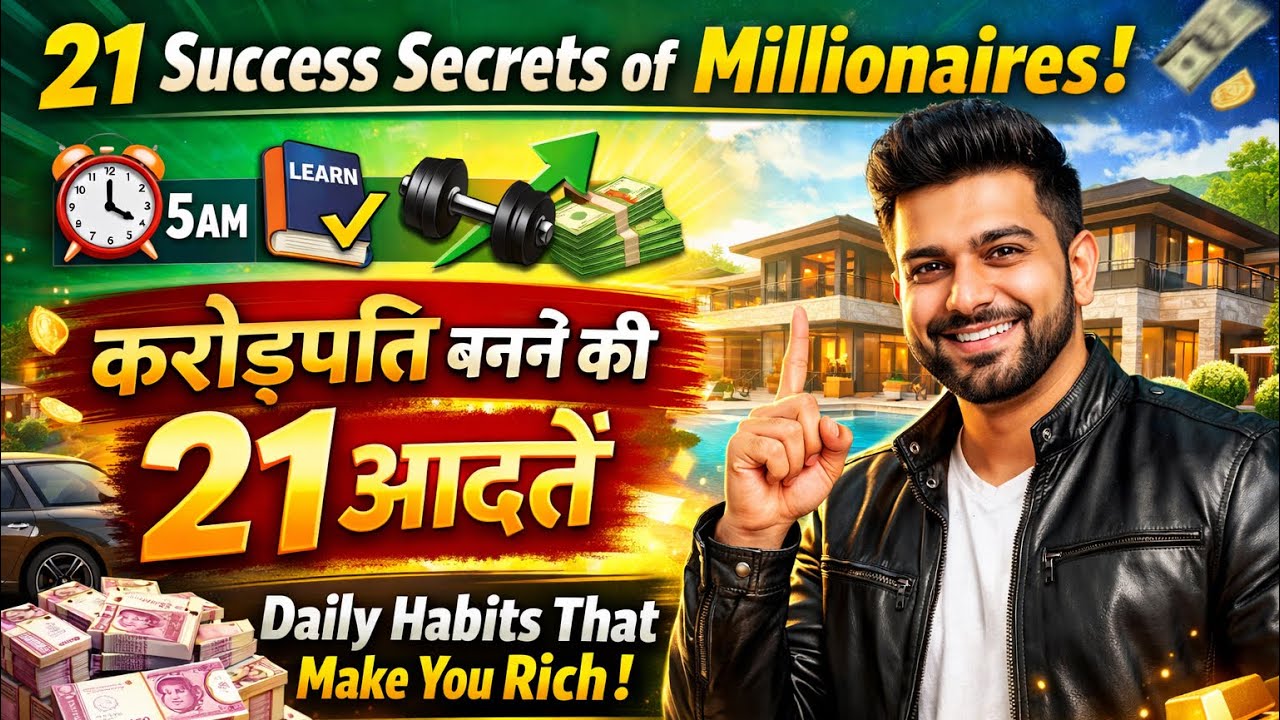 21 Success Secrets of Millionaires | Daily Habits That Make You Rich करोड़पति बनने की 21 आदतें