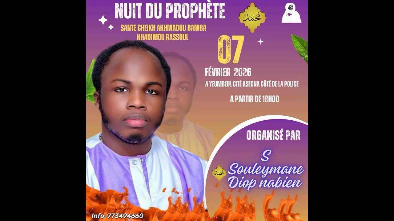 en direct la nuit du prophète avec Souleymane diop Nabien