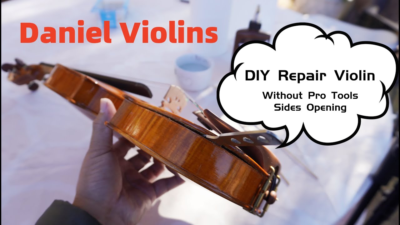 DIY Repair Violin - Without Pro Tools, Sides Opening