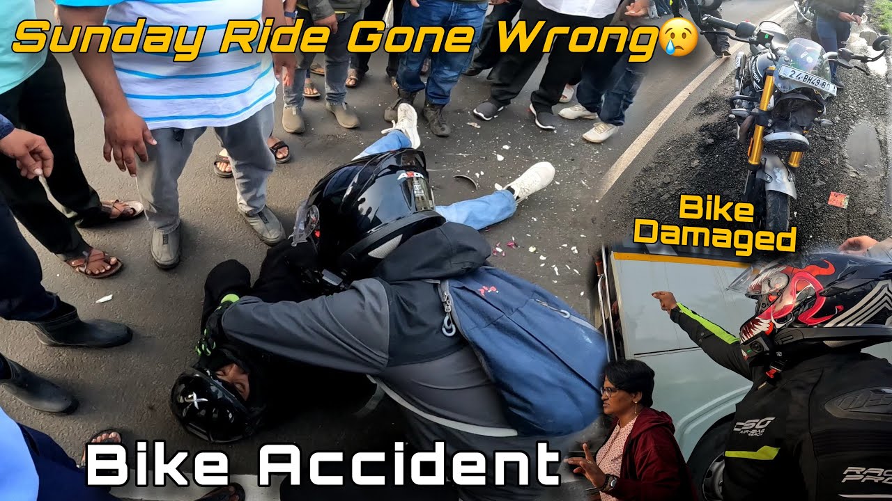 Sunday Breakfast Ride Gone Wrong - Lonavla Bike Accident- Tamhini Ghat Ride EP -01 #unrealdreams 