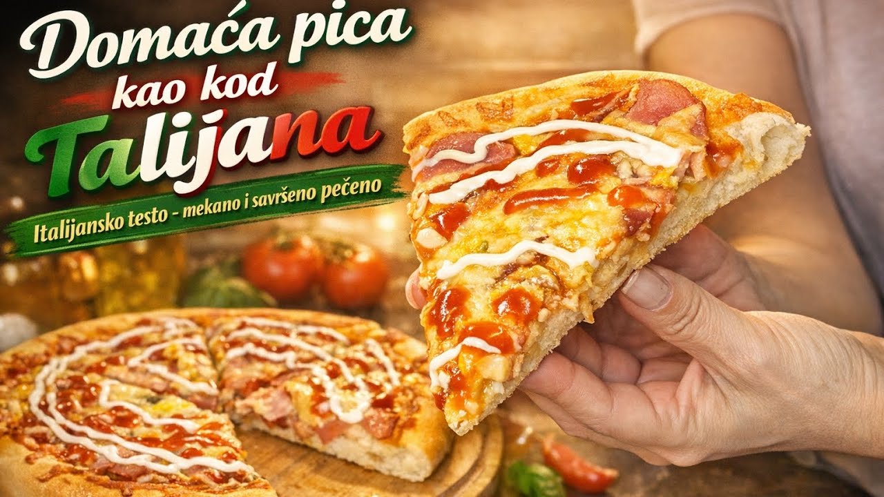 Domaća pica kao kod Talijana 🍕 | Mekano italijansko testo za savršen ukus 