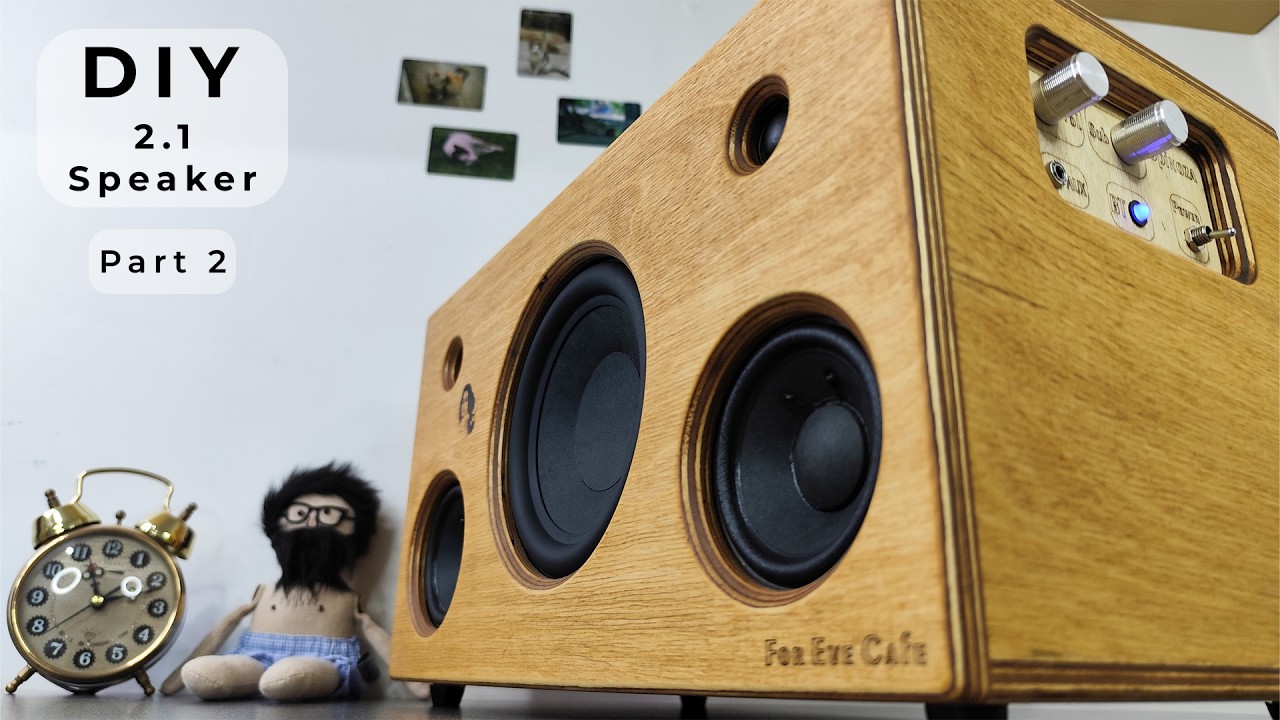 DIY 2.1 Bluetooth Speaker - Part 2  (Final Build)