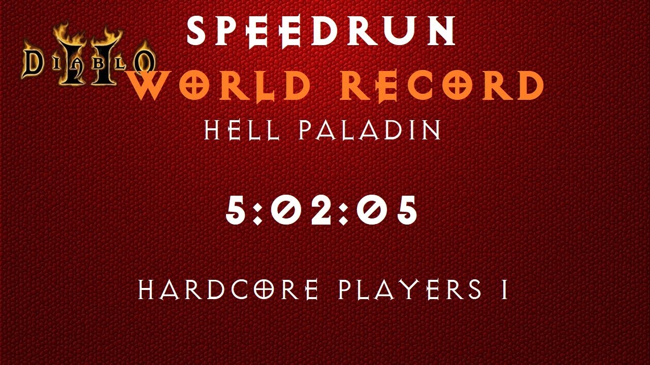 Паладин прошел всю Diablo 2 на хардкоре за 5 часов на WR