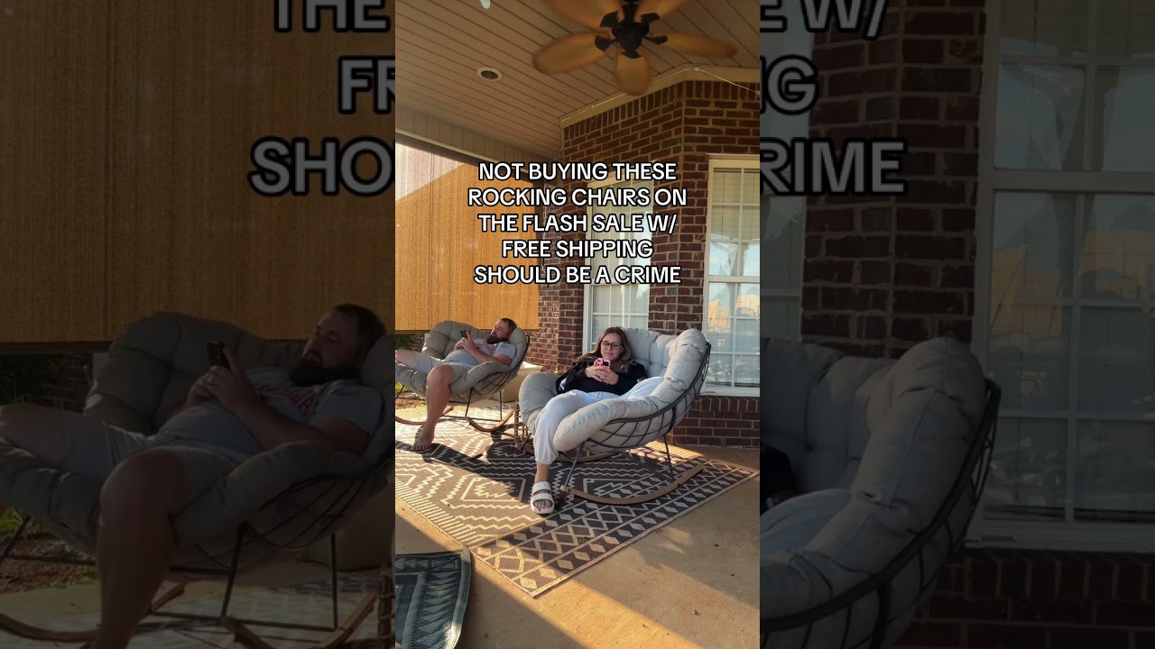 These royal outdoor rocking chairs are so good