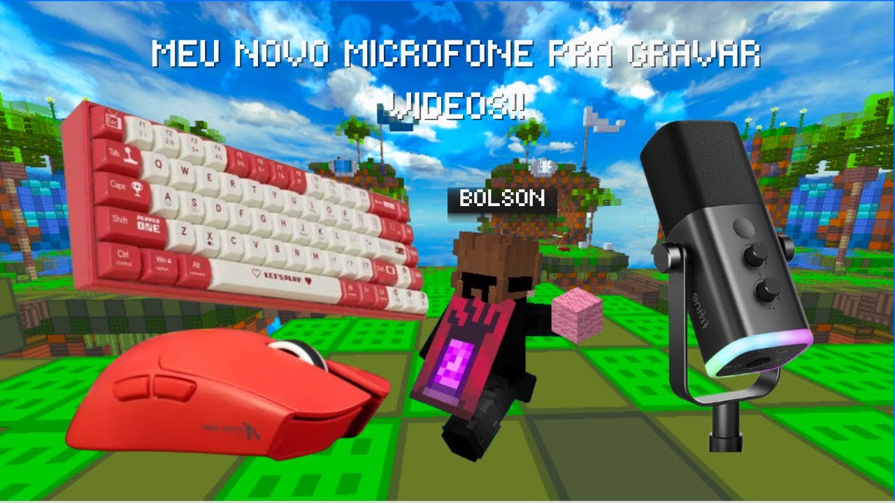 Testando meu novo MICROFONE da FIFINE AM8T - mushmc