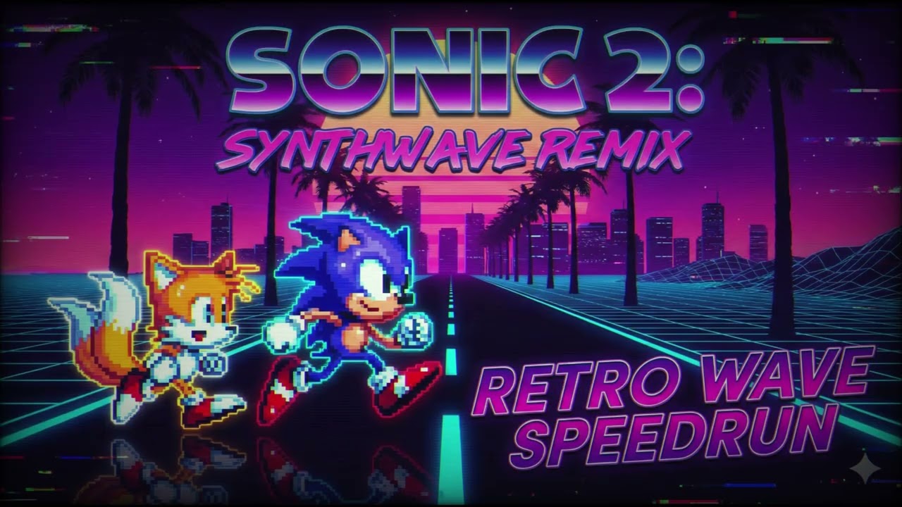 SONIC 2 • FULL SYNTHWAVE OST REMAKE | Retro Wave Speedrun Edition