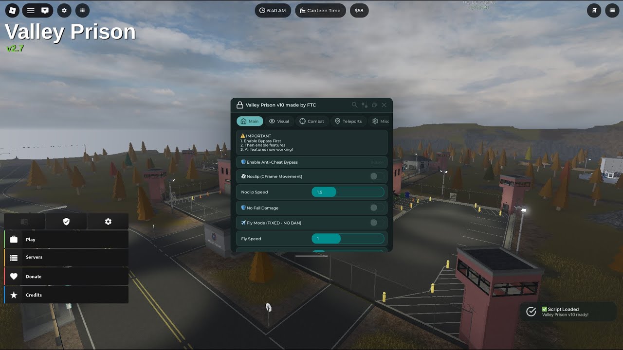 *NEW WORKING* Valley Prison Script (AIMBOT, ESP, TELEPORT, FOV CIRCLE & MORE) 2025