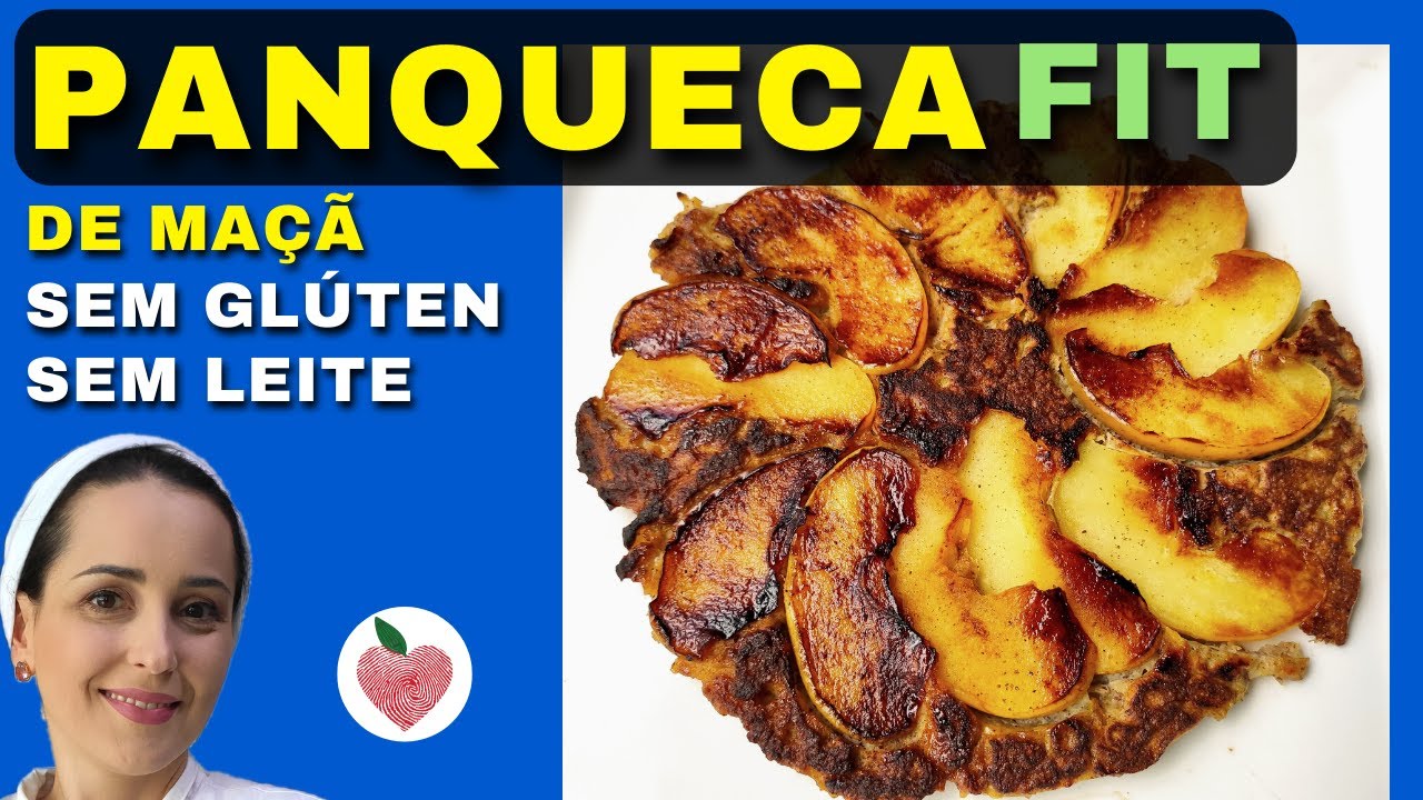 Panqueca FIT sem glúten, sem leite e com sabor de maçã? [Deliciosa]