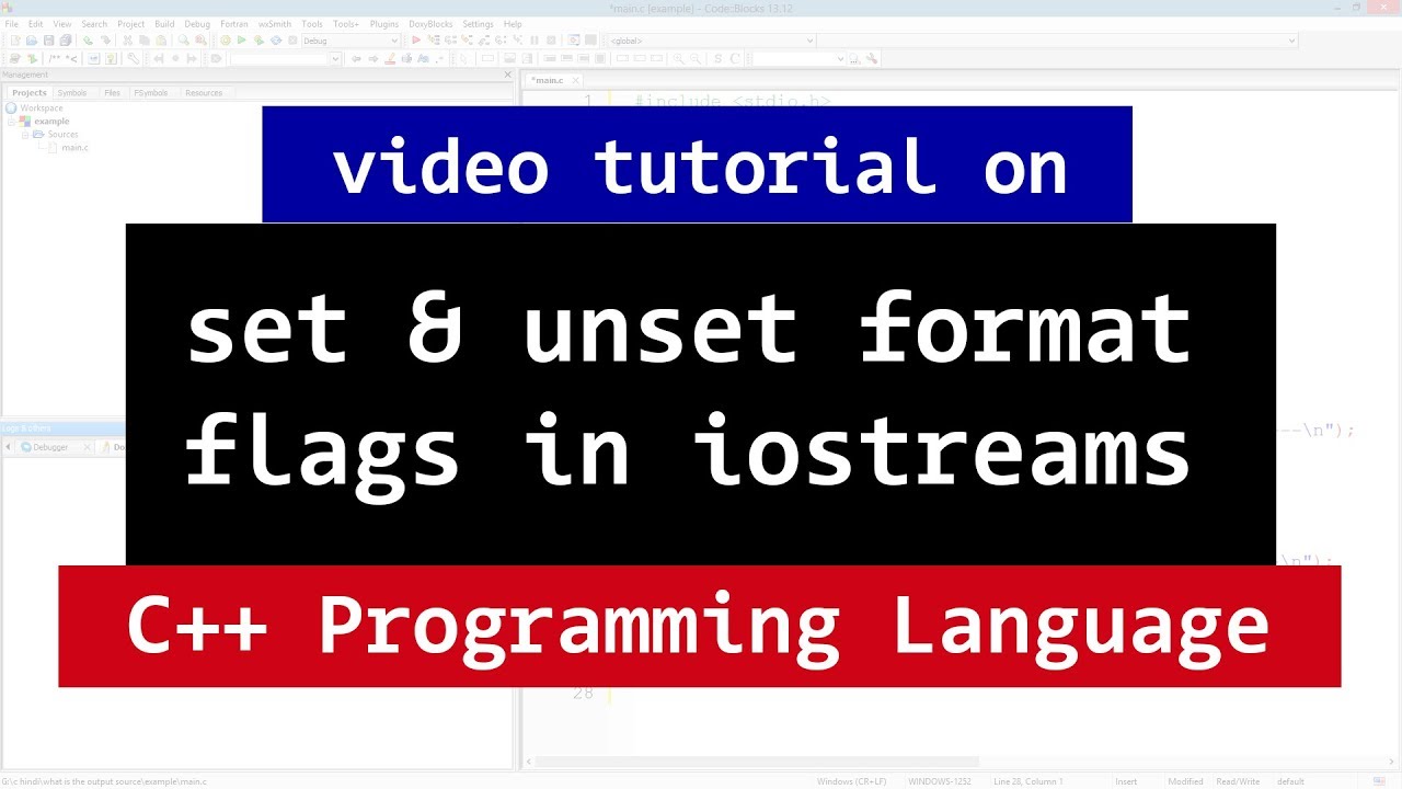 Set and Unset Format Flags of IO streams | C++ Tutorial