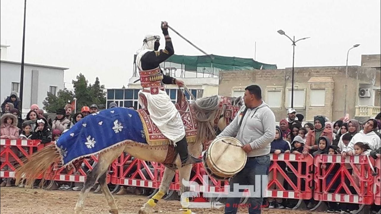 لمة الفرسان بمهرجان الدندان للفروسية التقليدية والفنون الشعبية بمنوبة تونس 🇹🇳
