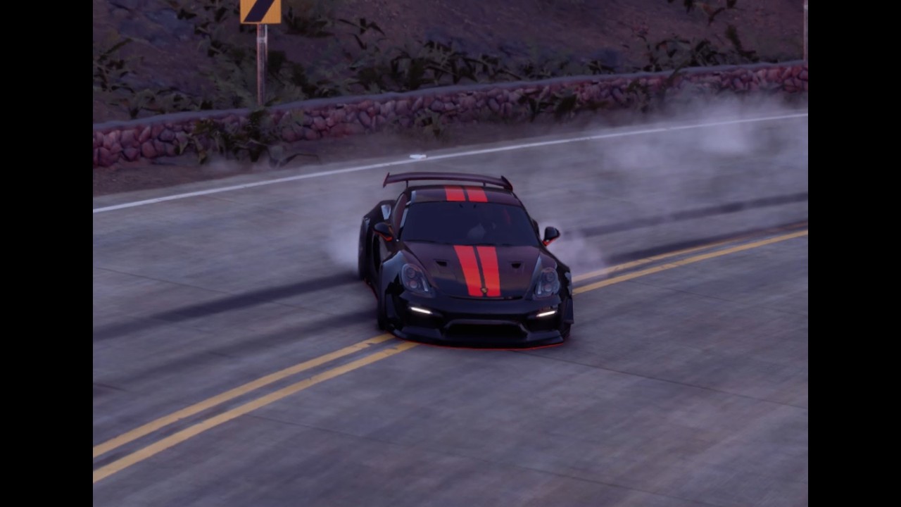 Porsche Cayman GT4 Carbon Edition Mountain drifting- The Crew Motorfest