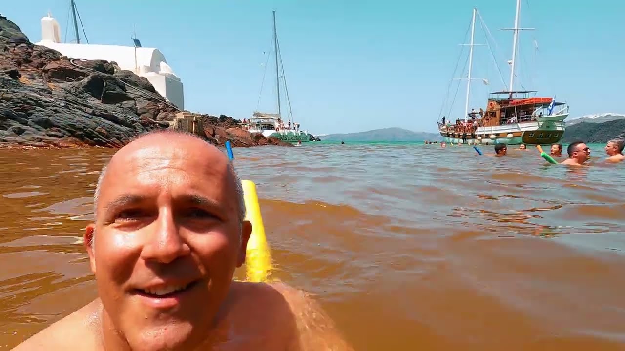 Santorini 🇬🇷 Volcanic Islands Cruise with Hot Springs Visit - Greece (July) Tour review