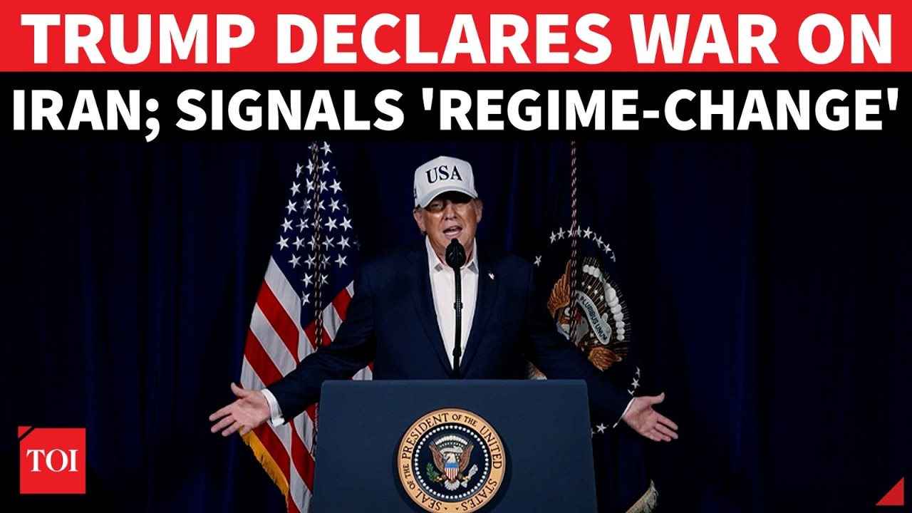 IRAN WAR: Trump's First Video Message To Khamenei & Iranians; Confirms Combat Ops | 'Surrender Now'