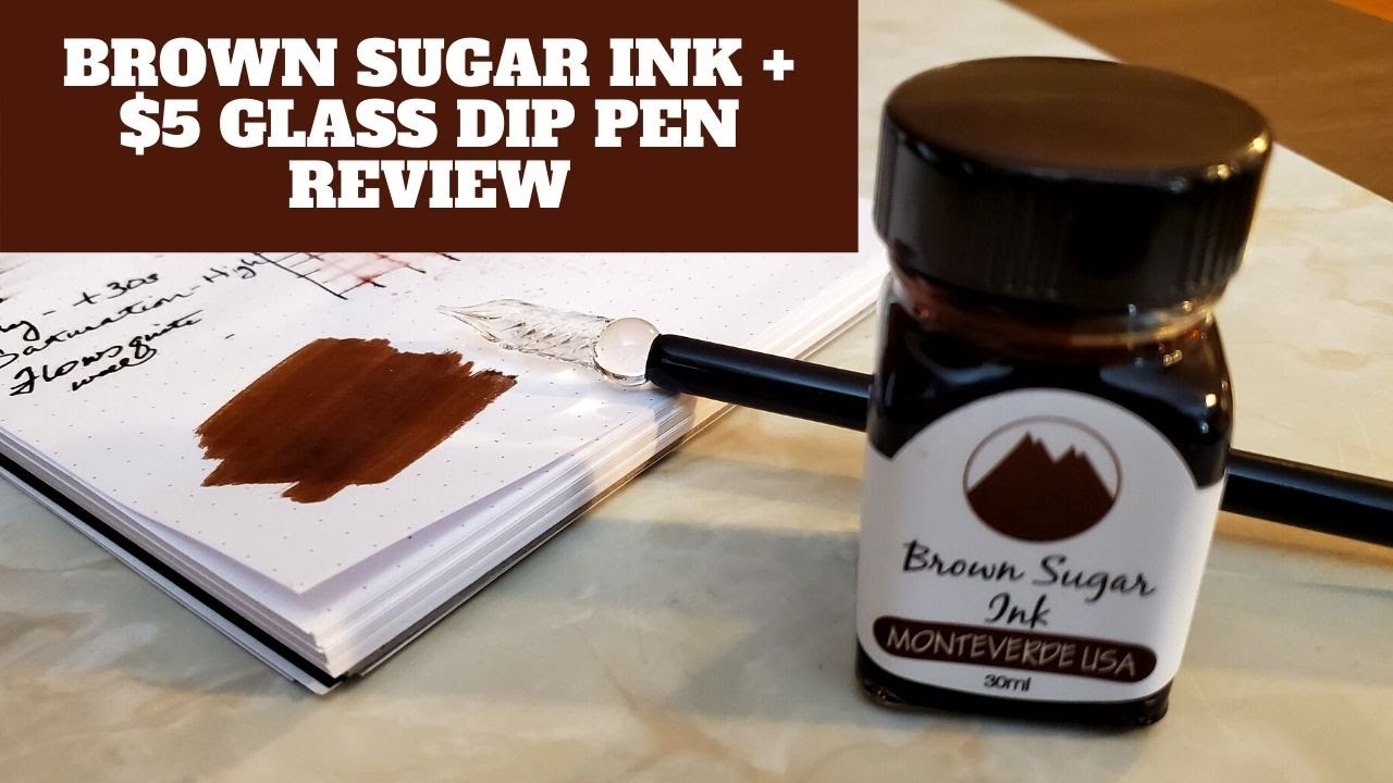 Monteverde Brown Sugar Ink & Glass Pen Review