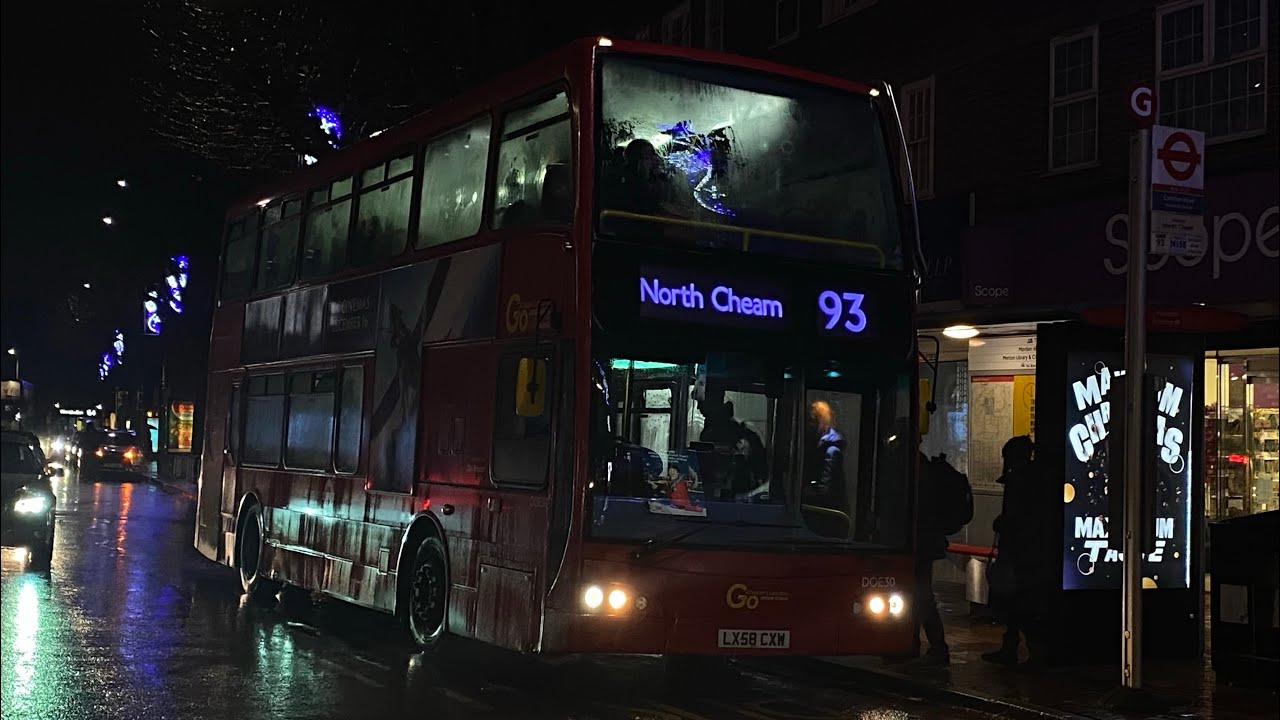 Slipping ZF | London General Optare ELC Olympus/Dennis Trident DOE30, LX58CXW - Route 93