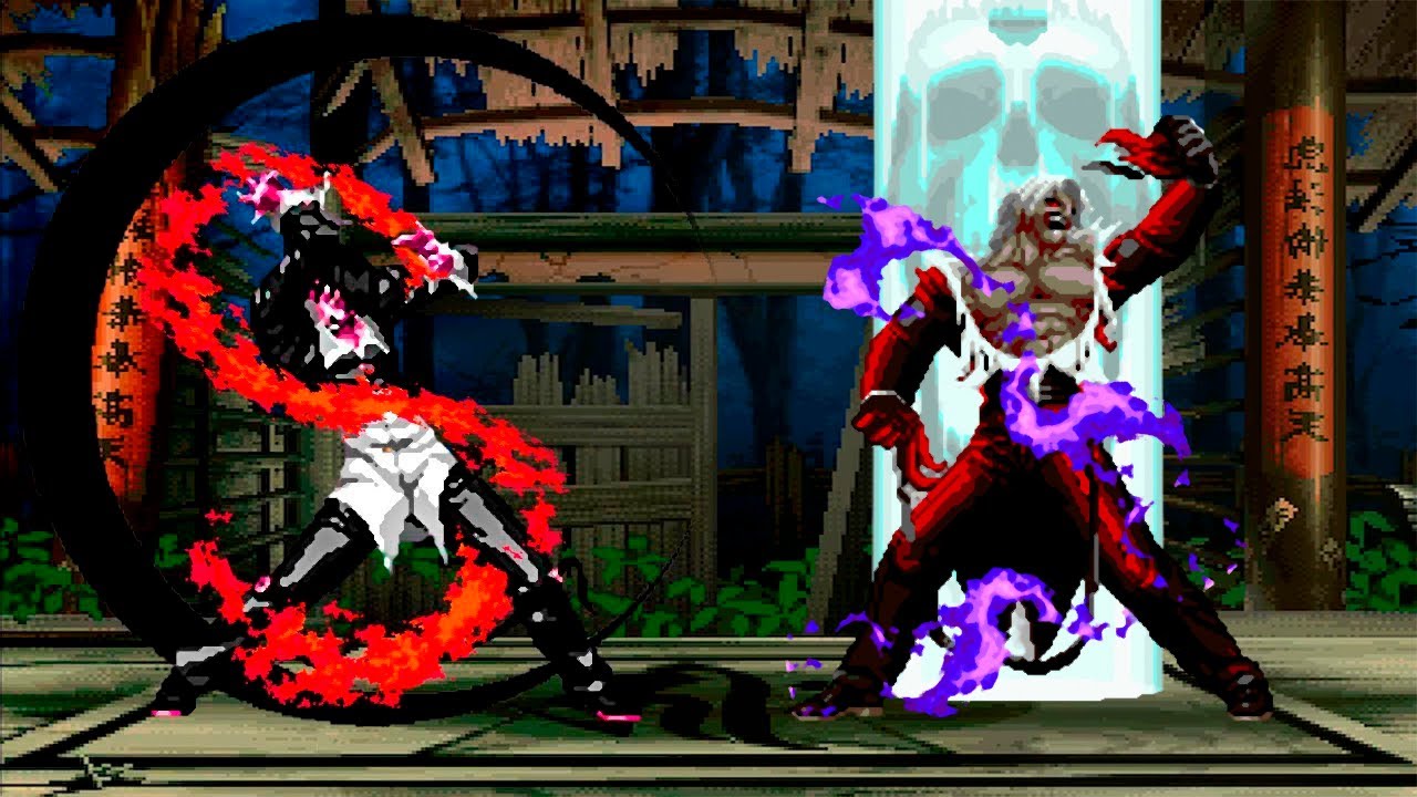 [KOF Mugen] Orochi Iori Team vs Rugal Bernstein Team