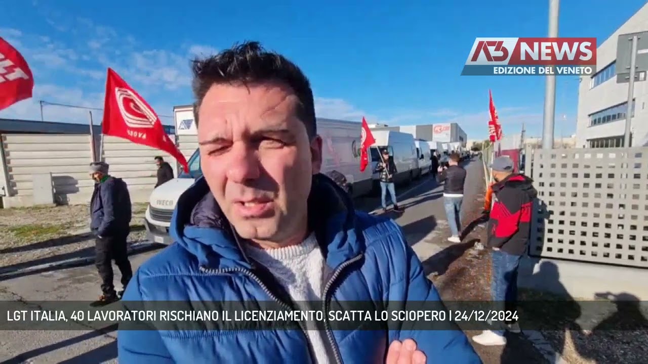 LGT ITALIA, 40 LAVORATORI RISCHIANO IL LICENZIAMENTO, SCATTA LO SCIOPERO | 24/12/2024