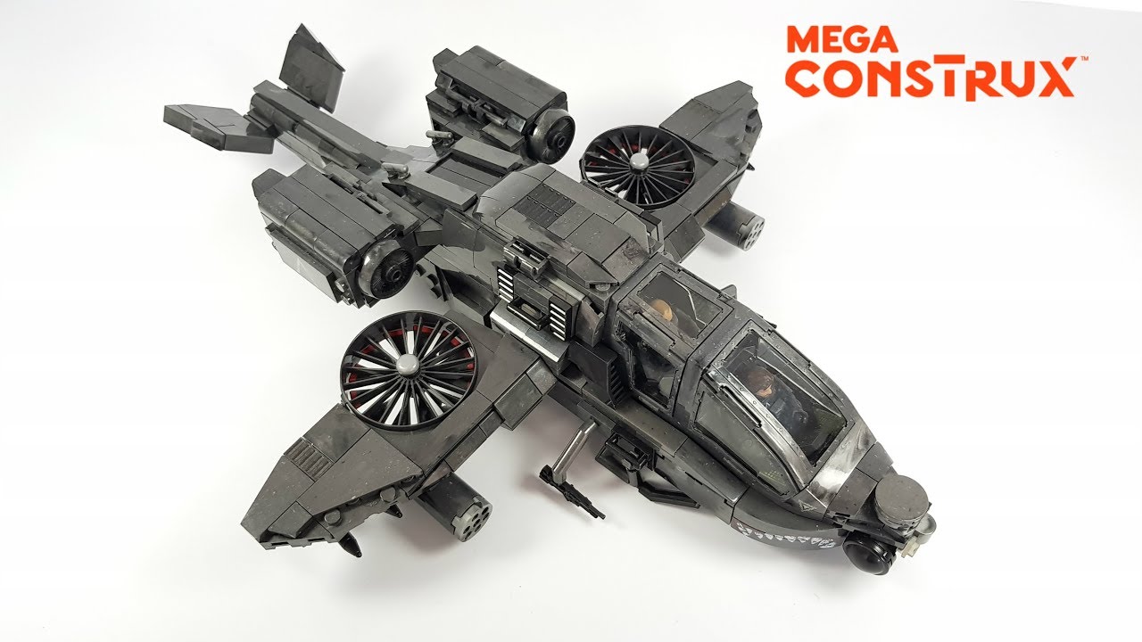 Mega Construx CoD MOC Sci-fi Aircraft (Apache Custom Build)