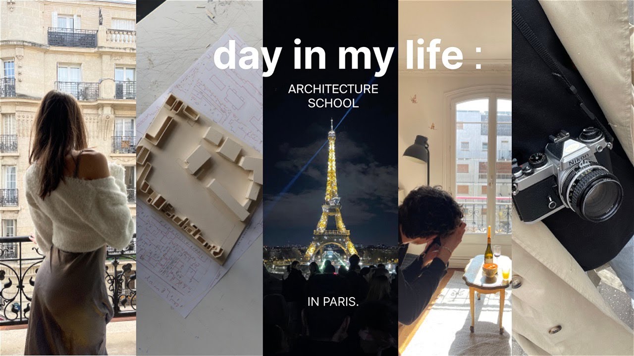 day in my life in Paris  | Architecture school, coffee shops, film photography, & more.