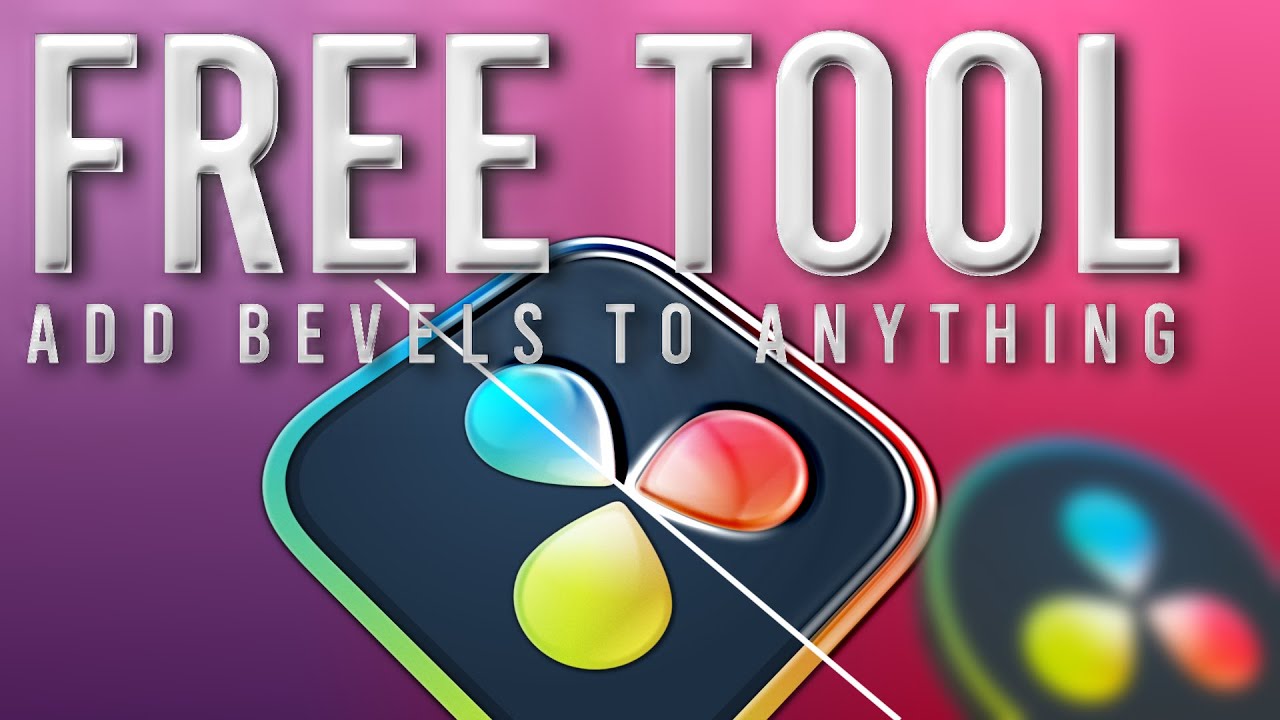 Add Bevels to anything in Davinci Resolve, even video