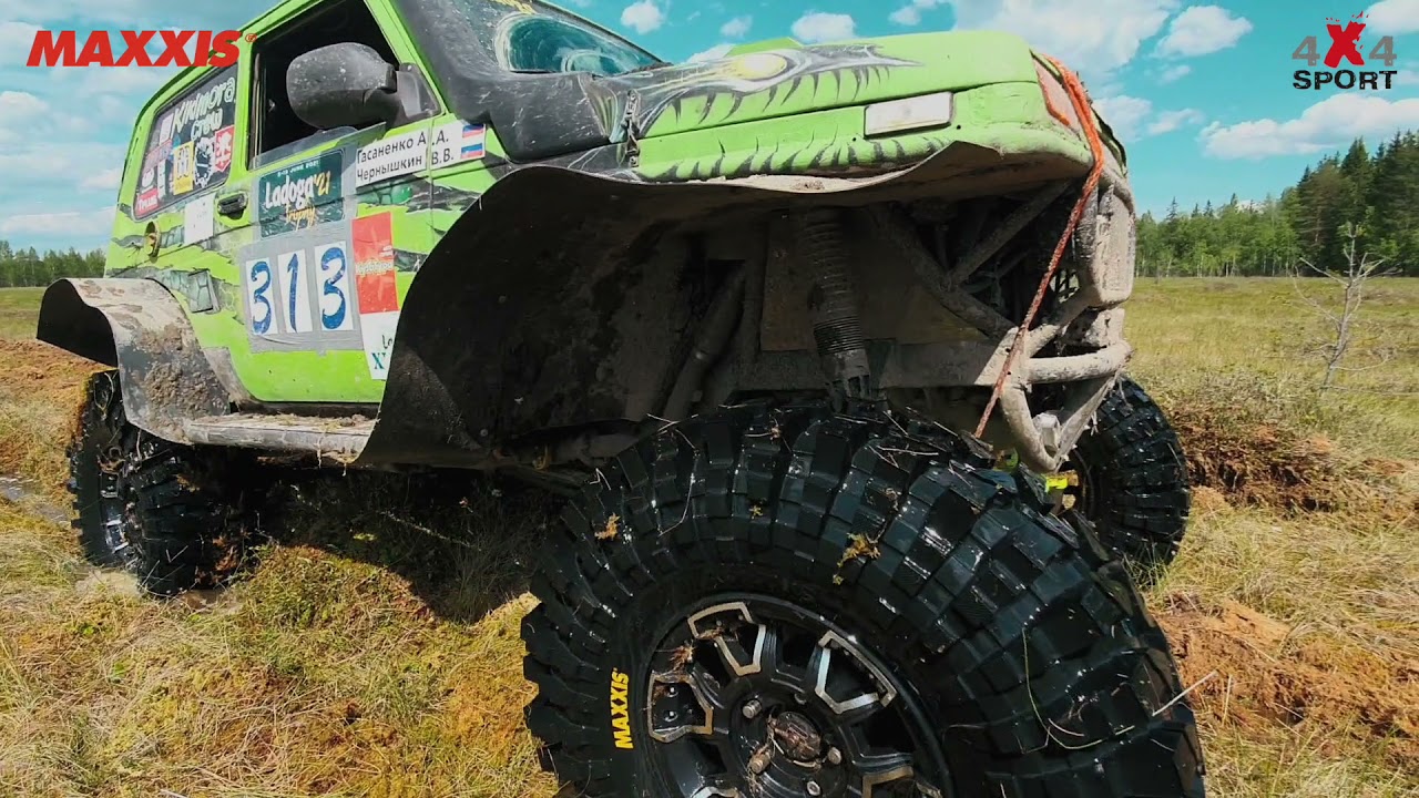 Резина Maxxis Mud Trepador. Преодоление болотных спецучастков Ladoga Trophy 2021