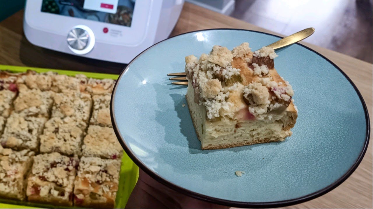 Schneller Rhabarber Blechkuchen (Monsieur Cuisine) Sehr lecker!