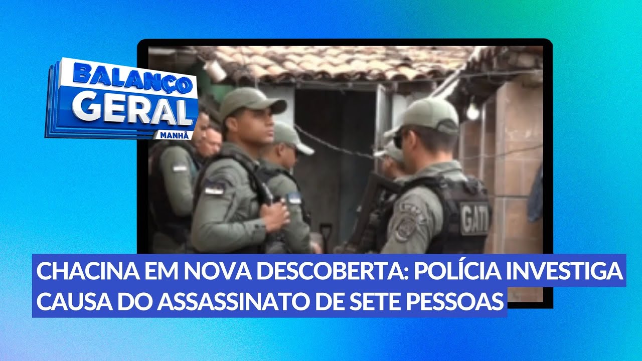 Sete homens são mortos a tiros em possível vingança ligada ao tráfico de drogas