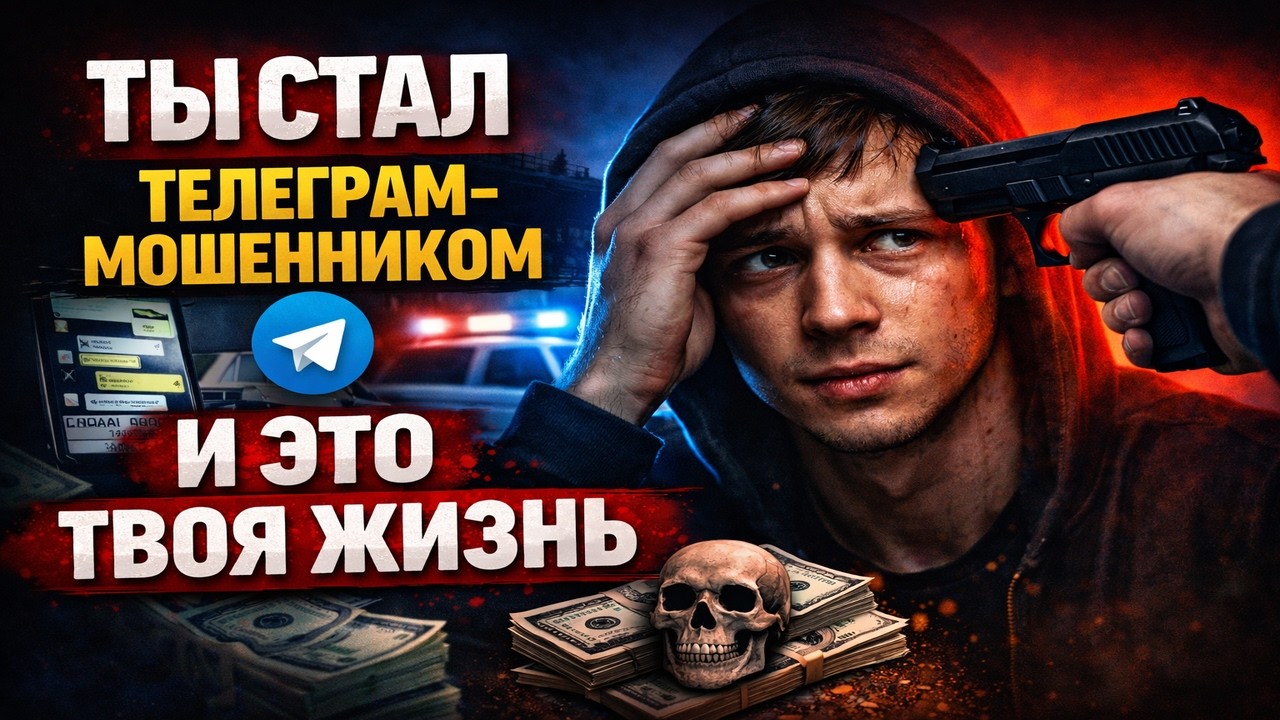 ТЫ СТАЛ ТЕЛЕГРАМ-МОШЕННИКОМ — И ЭТО ТВОЯ ЖИЗНЬ