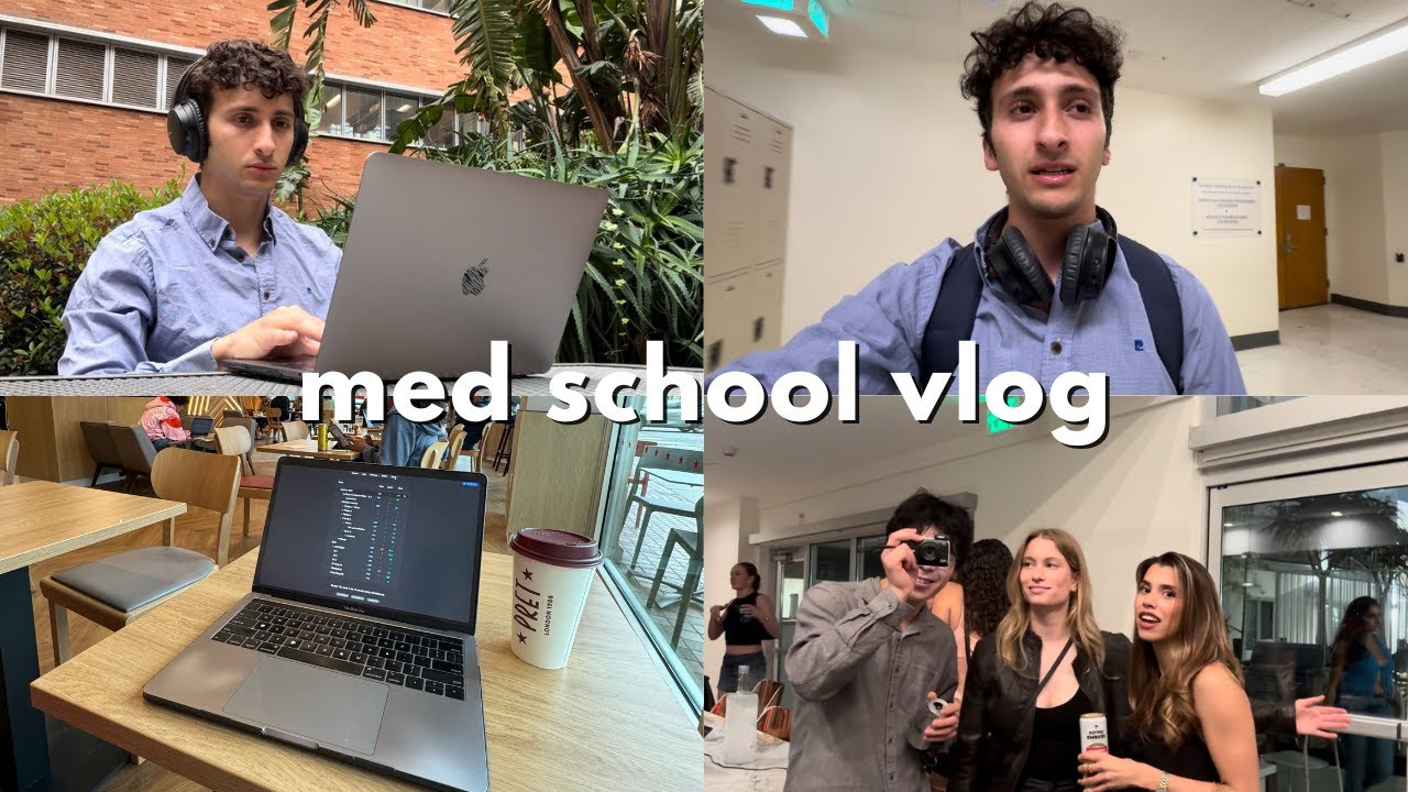 a balanced week in medical school 🦋💻 🎧  (studying, rock climbing, reflecting)