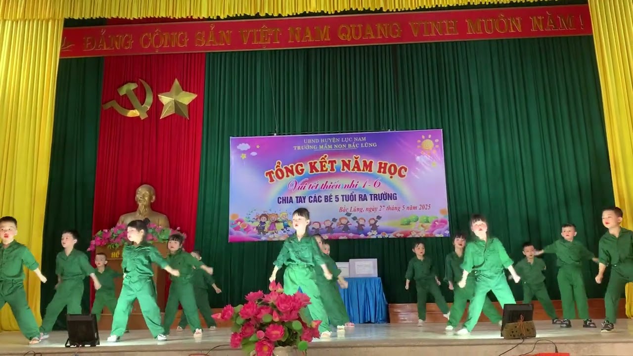 Bài nhảy “khát vọng tuổi trẻ” lớp MG 5-6 tuổi