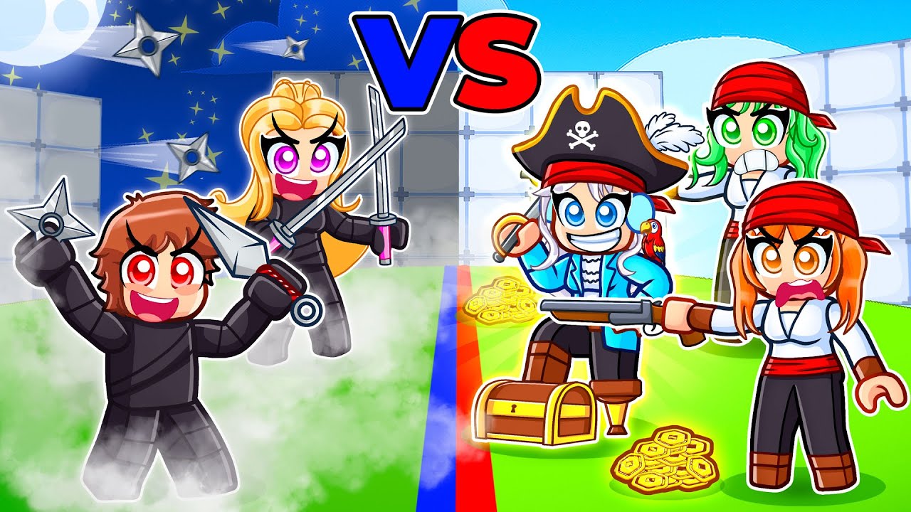 НИНДЗЯ ПРОТИВ ПИРАТОВ в Roblox Rivals...