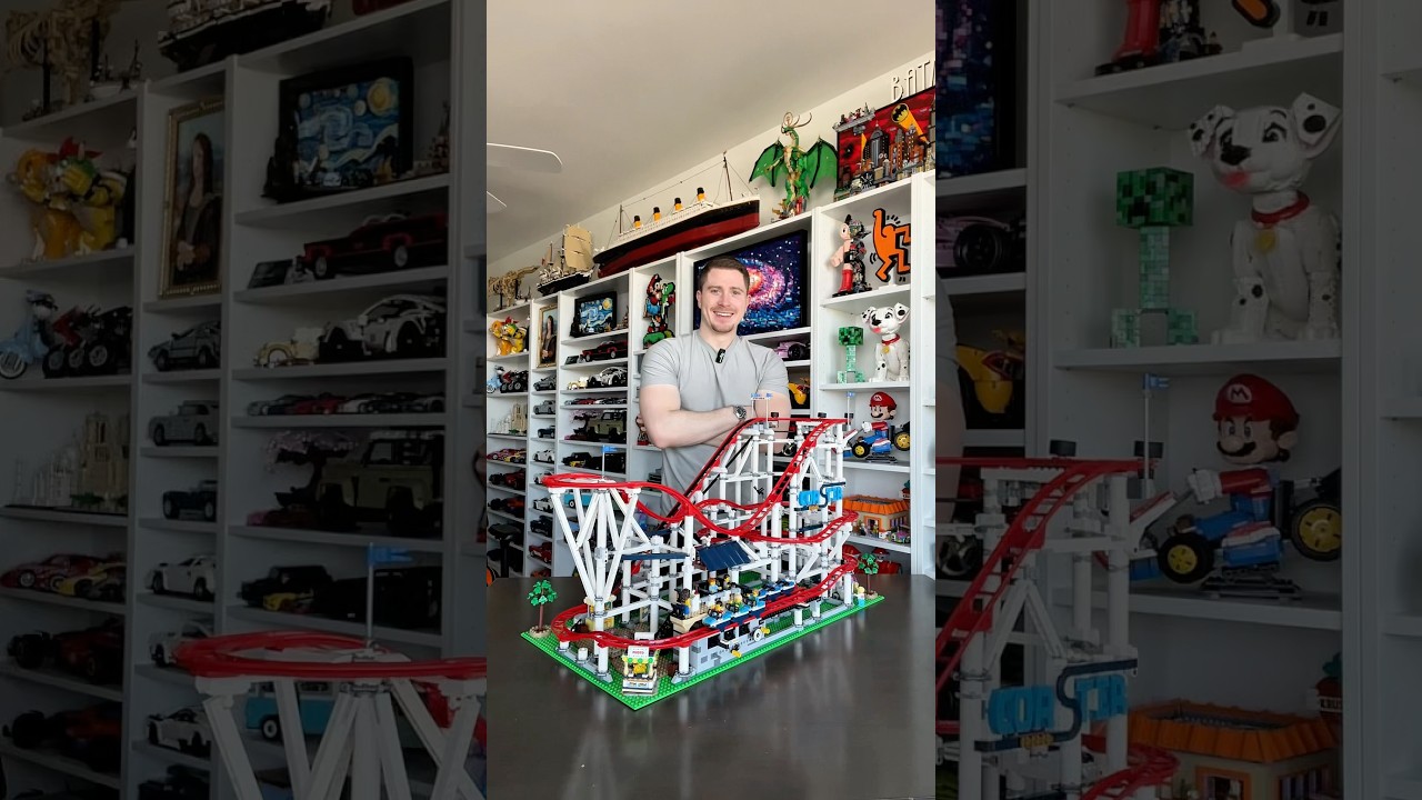 Строим американские горки LEGO от RETIRED Creator Expert! #LEGO #RollerCoaster #BMW #ASMR #Fun
