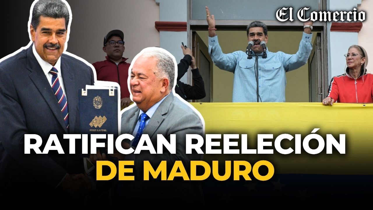 CNE de VENEZUELA ratifica que MADURO fue REELECTO con 51,95 % de los votos | El Comercio