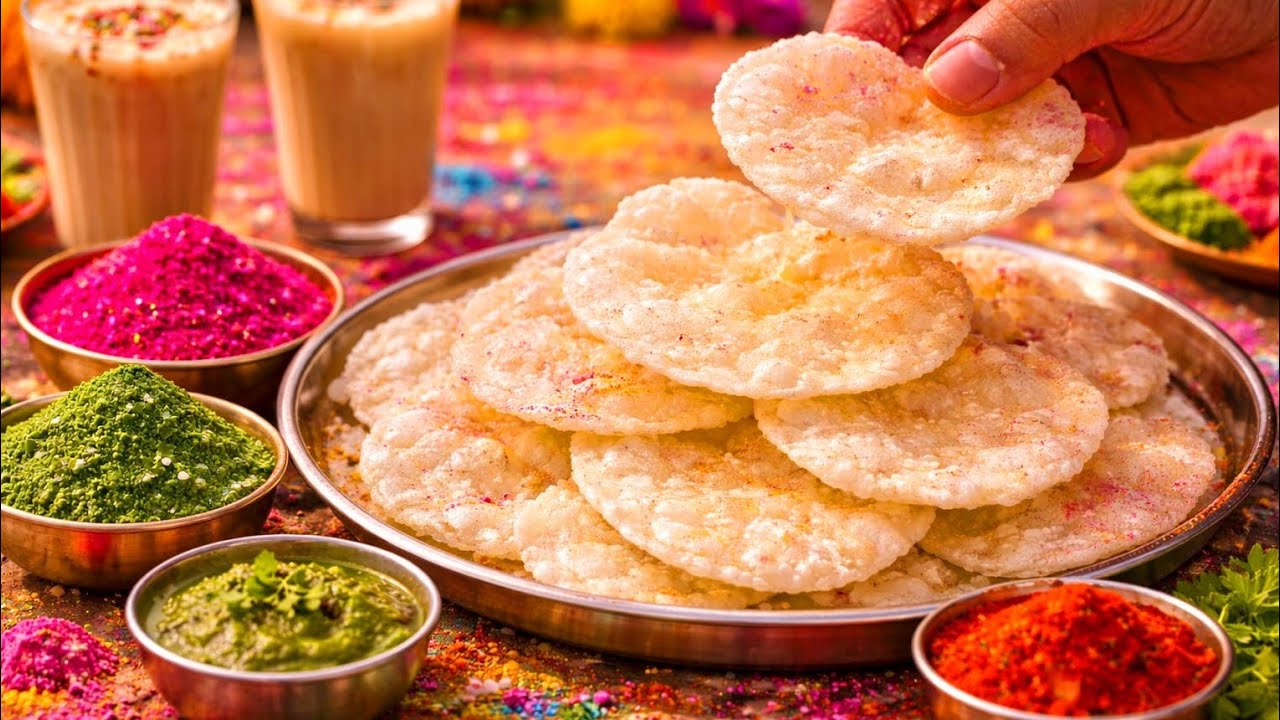 बिना गैस जलाए बिना धूप के बिना किसी मेहनत के दो मिनट में बनाएं इंस्टेंट चावल का पापड़ 