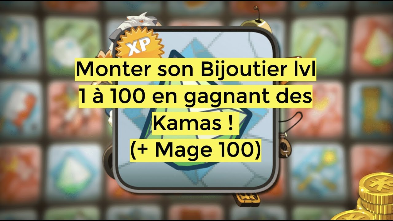 [DOFUS RETRO] Monter son métier Bijoutier 1 à 100 en gagnant des Kamas (+ mage lvl 100)