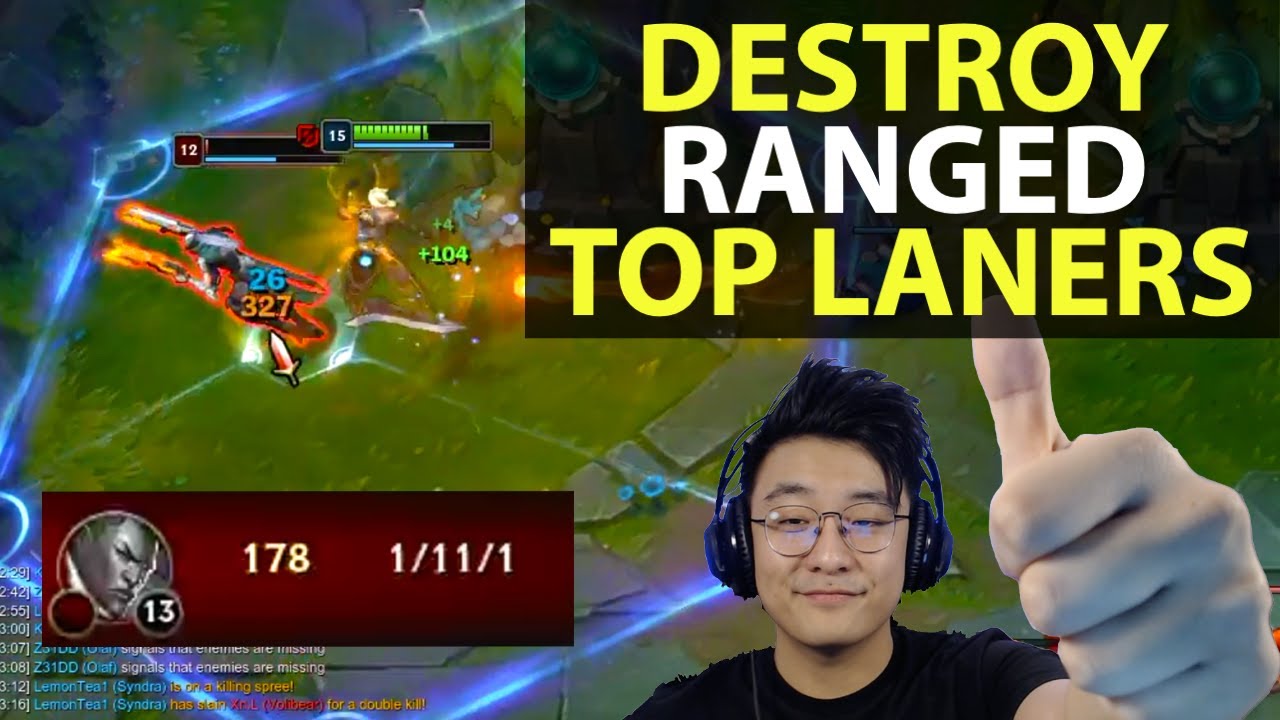 HARD CARRY YOUR GOLD GAMES AGAINST RANGED TOP ABUSERS AS CAMILLE